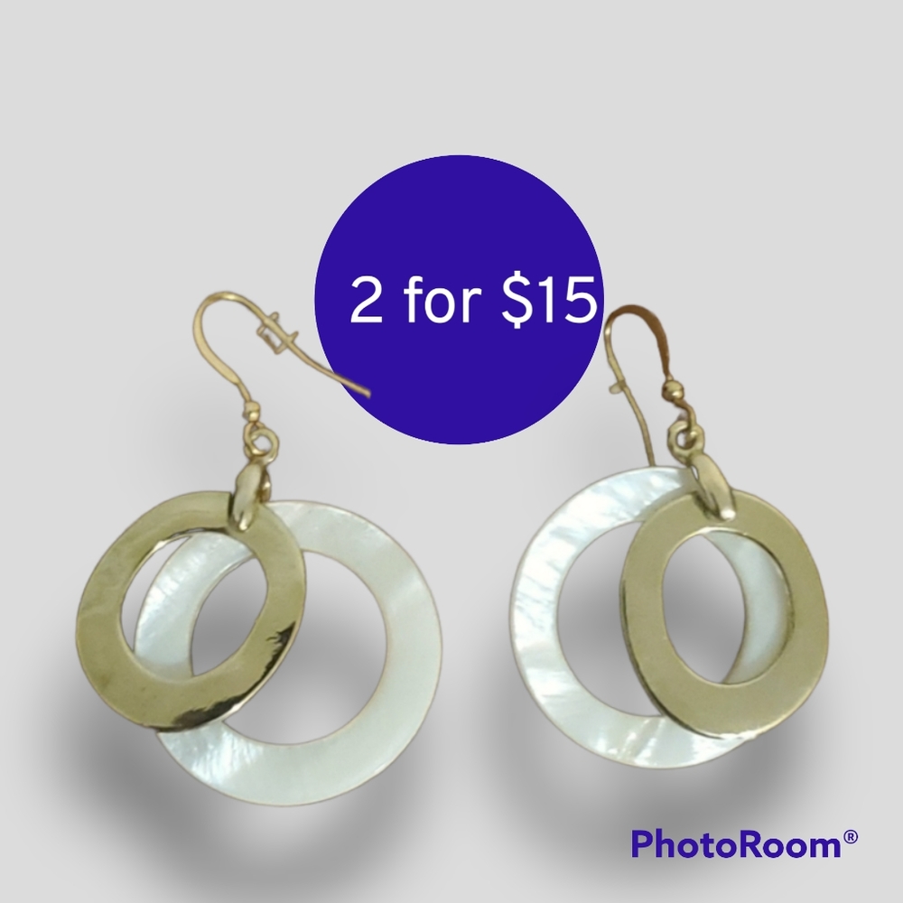 INC Goldtone Round Drop Earrings *2/$15 SALE